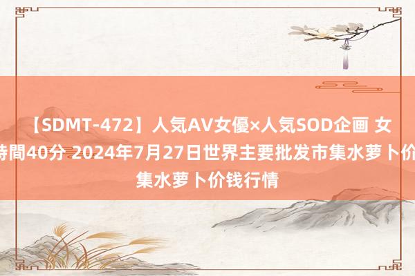 【SDMT-472】人気AV女優×人気SOD企画 女優祭7時間40分 2024年7月27日世界主要批发市集水萝卜价钱行情