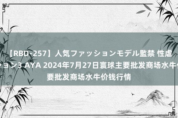 【RBD-257】人気ファッションモデル監禁 性虐コレクション3 AYA 2024年7月27日寰球主要批发商场水牛价钱行情