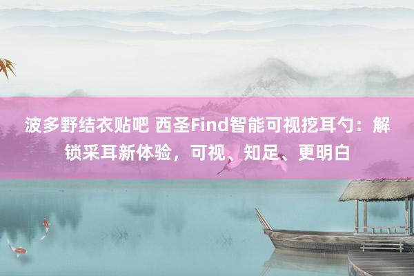 波多野结衣贴吧 西圣Find智能可视挖耳勺：解锁采耳新体验，可视、知足、更明白