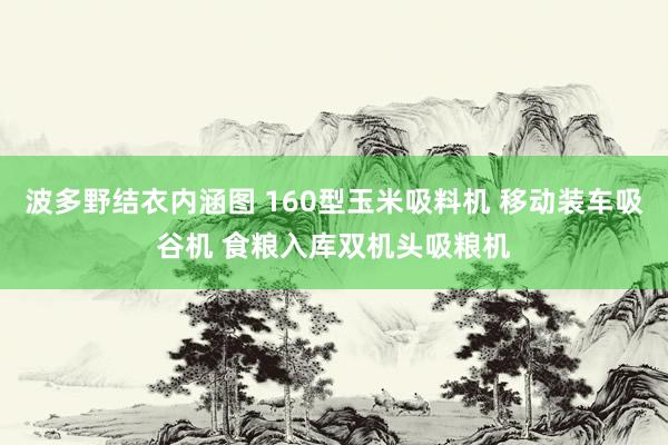 波多野结衣内涵图 160型玉米吸料机 移动装车吸谷机 食粮入库双机头吸粮机