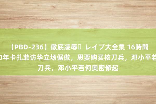 【PBD-236】徹底凌辱・レイプ大全集 16時間 第2集 1980年卡扎菲访华立场倨傲，思要购买核刀兵，邓小平若何奥密修起