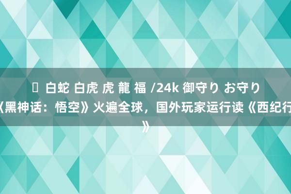 ✨白蛇 白虎 虎 龍 福 /24k 御守り お守り 《黑神话：悟空》火遍全球，国外玩家运行读《西纪行》